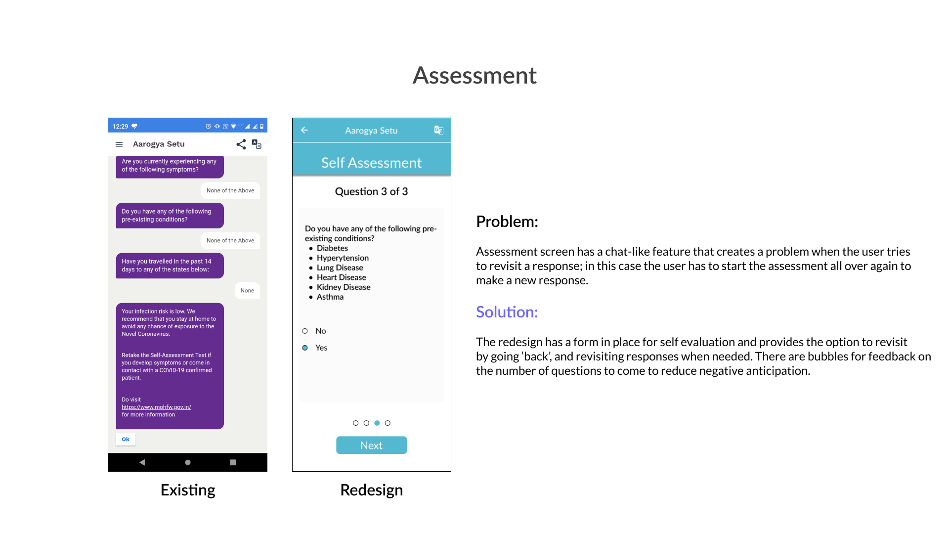 Assessment solution