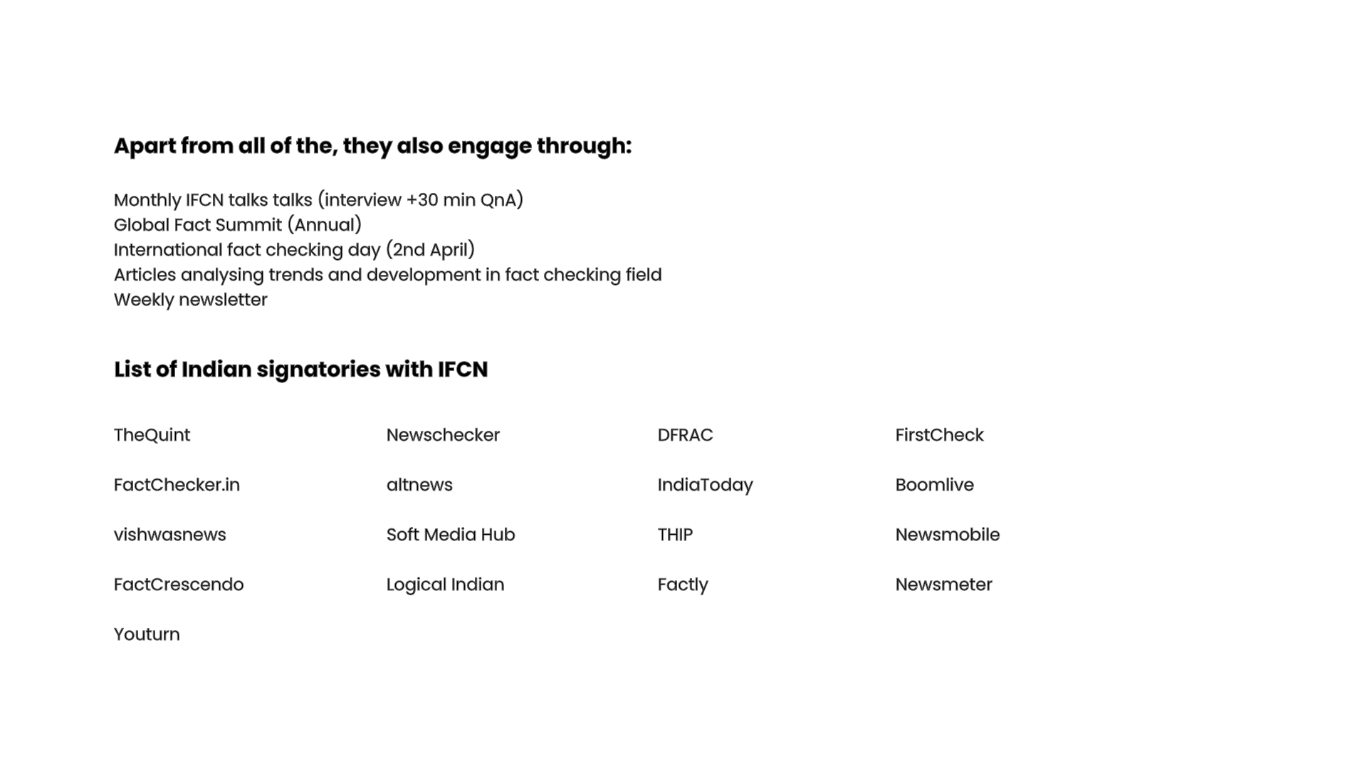 List of Indian Signatories