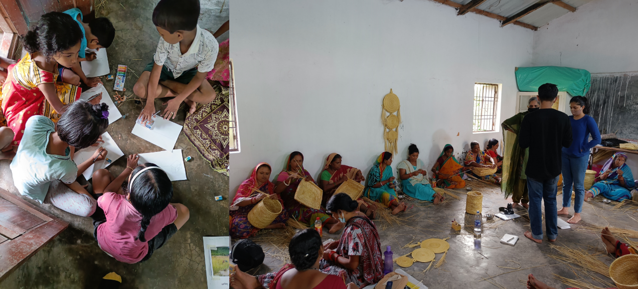 Photographs of a training center