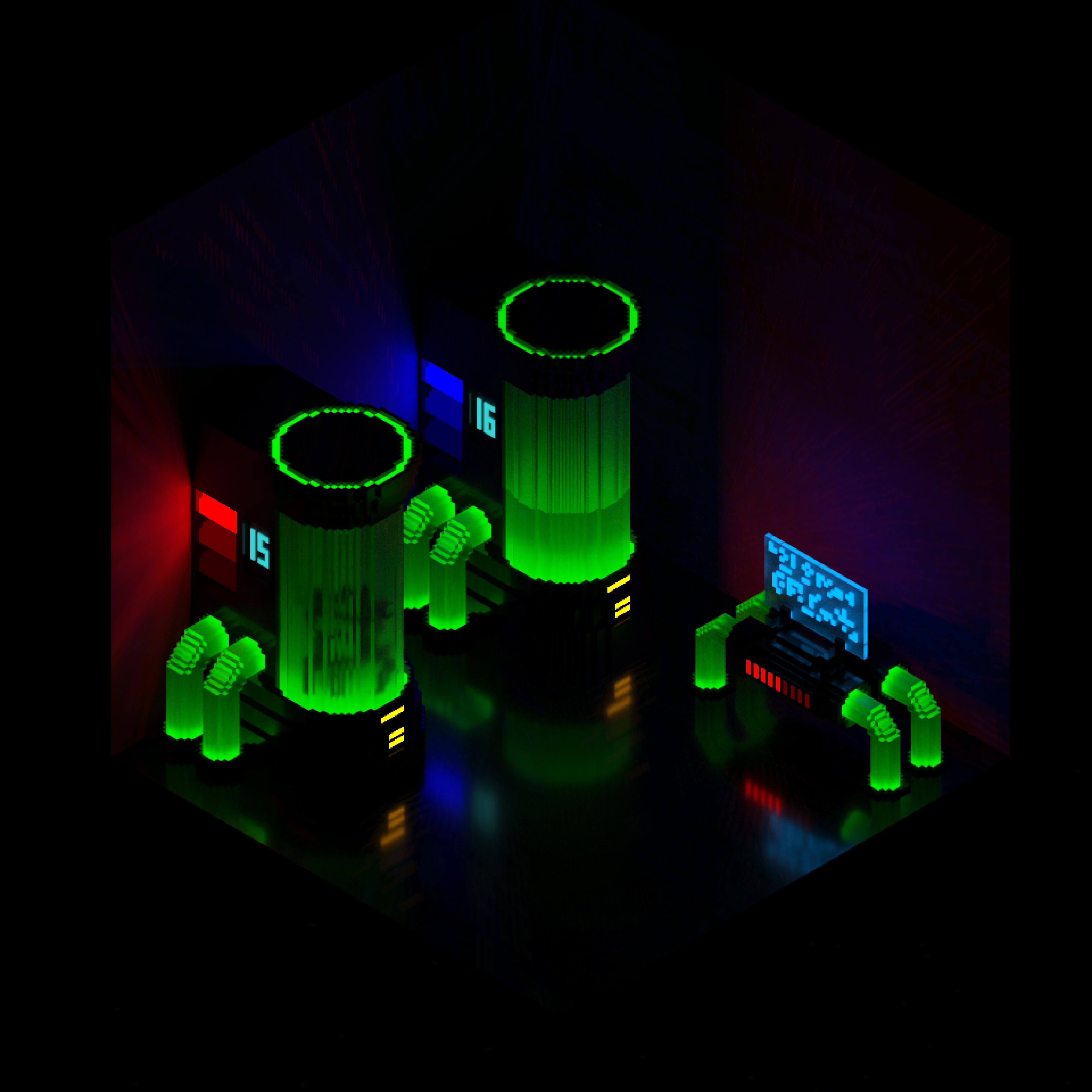 Voxel lab art