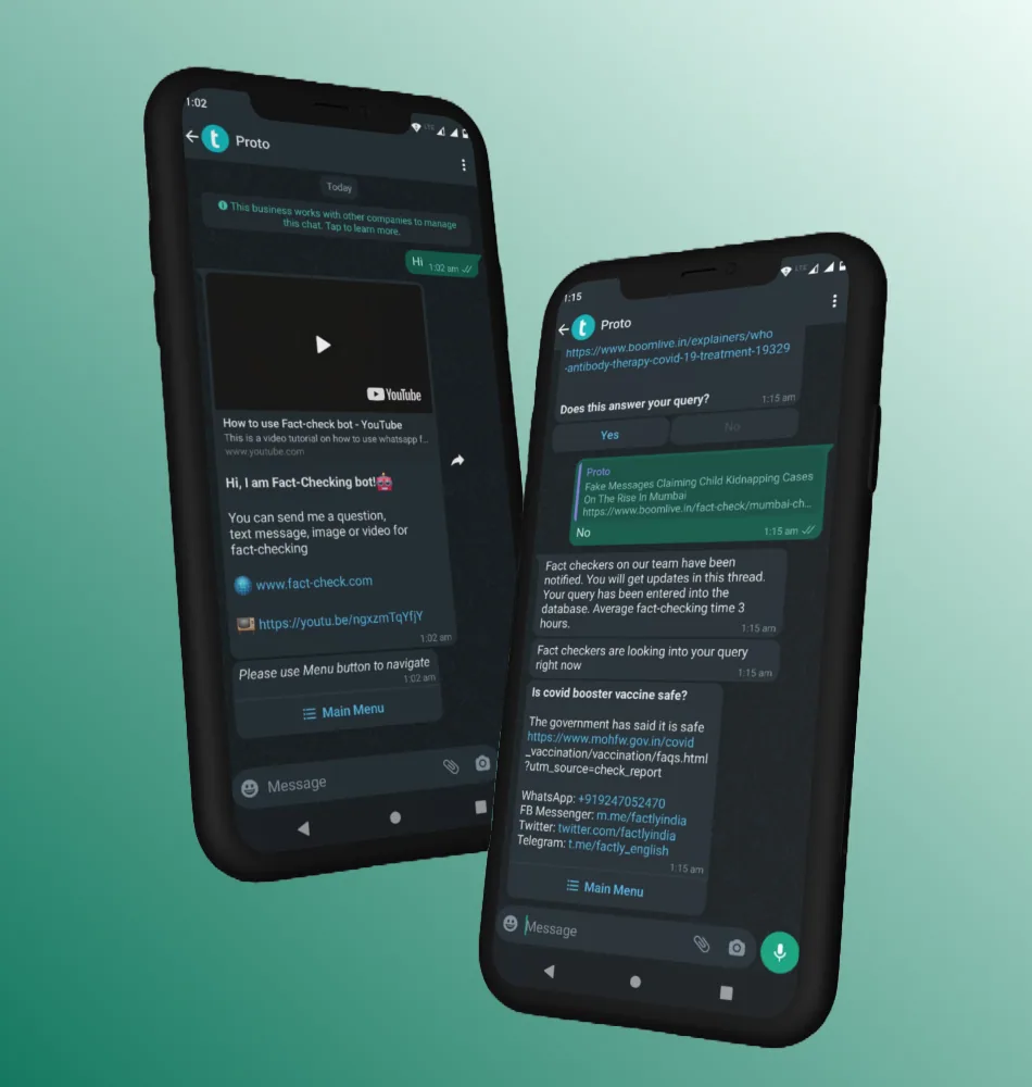 Thumbnail for Whatsapp Fact-checking project